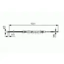 BOSCH 1 987 477 284 Seilzug, Feststellbremse