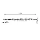 BOSCH 1 987 477 309 Seilzug, Feststellbremse