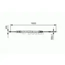 BOSCH 1 987 477 532 Seilzug, Feststellbremse