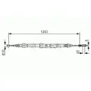 BOSCH 1 987 477 630 Seilzug, Feststellbremse