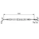 BOSCH 1 987 477 630 Seilzug, Feststellbremse