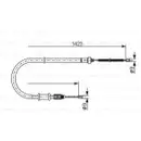 BOSCH 1 987 477 632 Seilzug, Feststellbremse