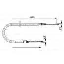BOSCH 1 987 477 652 Seilzug, Feststellbremse