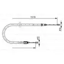 BOSCH 1 987 477 654 Seilzug, Feststellbremse