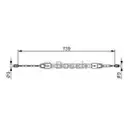 BOSCH 1 987 477 691 Seilzug, Feststellbremse