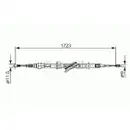BOSCH 1 987 477 686 Seilzug, Feststellbremse
