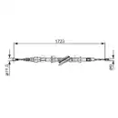 BOSCH 1 987 477 686 Seilzug, Feststellbremse