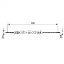 BOSCH 1 987 477 696 Seilzug, Feststellbremse