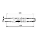 BOSCH 1 987 477 764 Seilzug, Feststellbremse