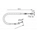 BOSCH 1 987 477 852 Seilzug, Feststellbremse