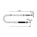 BOSCH 1 987 477 910 Seilzug, Feststellbremse
