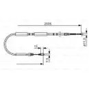 BOSCH 1 987 477 923 Seilzug, Feststellbremse