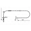 BOSCH 1 987 477 962 Seilzug, Feststellbremse
