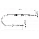 BOSCH 1 987 477 959 Seilzug, Feststellbremse