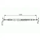 BOSCH 1 987 482 235 Seilzug, Feststellbremse