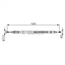 BOSCH 1 987 482 235 Seilzug, Feststellbremse