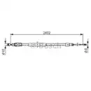 BOSCH 1 987 482 276 Seilzug, Feststellbremse