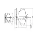 BOSCH 0 986 424 033 Bremsbelagsatz, Scheibenbremse