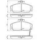 BOSCH 0 986 424 214 Bremsbelagsatz, Scheibenbremse