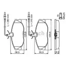 BOSCH 0 986 424 223 Bremsbelagsatz, Scheibenbremse