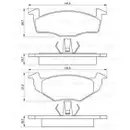 BOSCH 0 986 424 347 Bremsbelagsatz, Scheibenbremse
