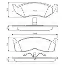 BOSCH 0 986 424 363 Bremsbelagsatz, Scheibenbremse