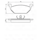 BOSCH 0 986 424 364 Bremsbelagsatz, Scheibenbremse