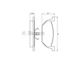 BOSCH 0 986 424 364 Bremsbelagsatz, Scheibenbremse