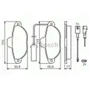 BOSCH 0 986 424 379 Bremsbelagsatz, Scheibenbremse