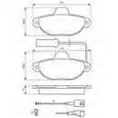 BOSCH 0 986 424 379 Bremsbelagsatz, Scheibenbremse