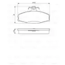 BOSCH 0 986 424 373 Bremsbelagsatz, Scheibenbremse
