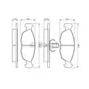 BOSCH 0 986 424 410 Bremsbelagsatz, Scheibenbremse