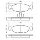 BOSCH 0 986 424 410 Bremsbelagsatz, Scheibenbremse