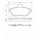 BOSCH 0 986 424 415 Bremsbelagsatz, Scheibenbremse