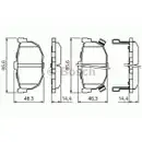BOSCH 0 986 424 418 Bremsbelagsatz, Scheibenbremse