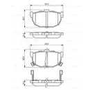 BOSCH 0 986 424 418 Bremsbelagsatz, Scheibenbremse