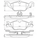 BOSCH 0 986 424 456 Bremsbelagsatz, Scheibenbremse