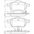 BOSCH 0 986 424 457 Bremsbelagsatz, Scheibenbremse