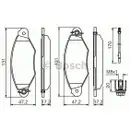 BOSCH 0 986 424 455 Bremsbelagsatz, Scheibenbremse
