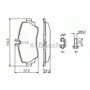 BOSCH 0 986 424 469 Bremsbelagsatz, Scheibenbremse