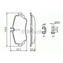 BOSCH 0 986 424 470 Bremsbelagsatz, Scheibenbremse