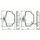 BOSCH 0 986 424 471 Bremsbelagsatz, Scheibenbremse
