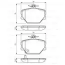 BOSCH 0 986 424 471 Bremsbelagsatz, Scheibenbremse