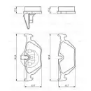 BOSCH 0 986 424 484 Bremsbelagsatz, Scheibenbremse