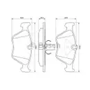 BOSCH 0 986 424 485 Bremsbelagsatz, Scheibenbremse