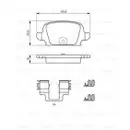 BOSCH 0 986 424 528 Bremsbelagsatz, Scheibenbremse