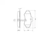 BOSCH 0 986 424 516 Bremsbelagsatz, Scheibenbremse