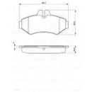 BOSCH 0 986 424 516 Bremsbelagsatz, Scheibenbremse