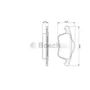 BOSCH 0 986 424 539 Bremsbelagsatz, Scheibenbremse