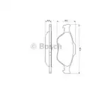 BOSCH 0 986 424 558 Bremsbelagsatz, Scheibenbremse